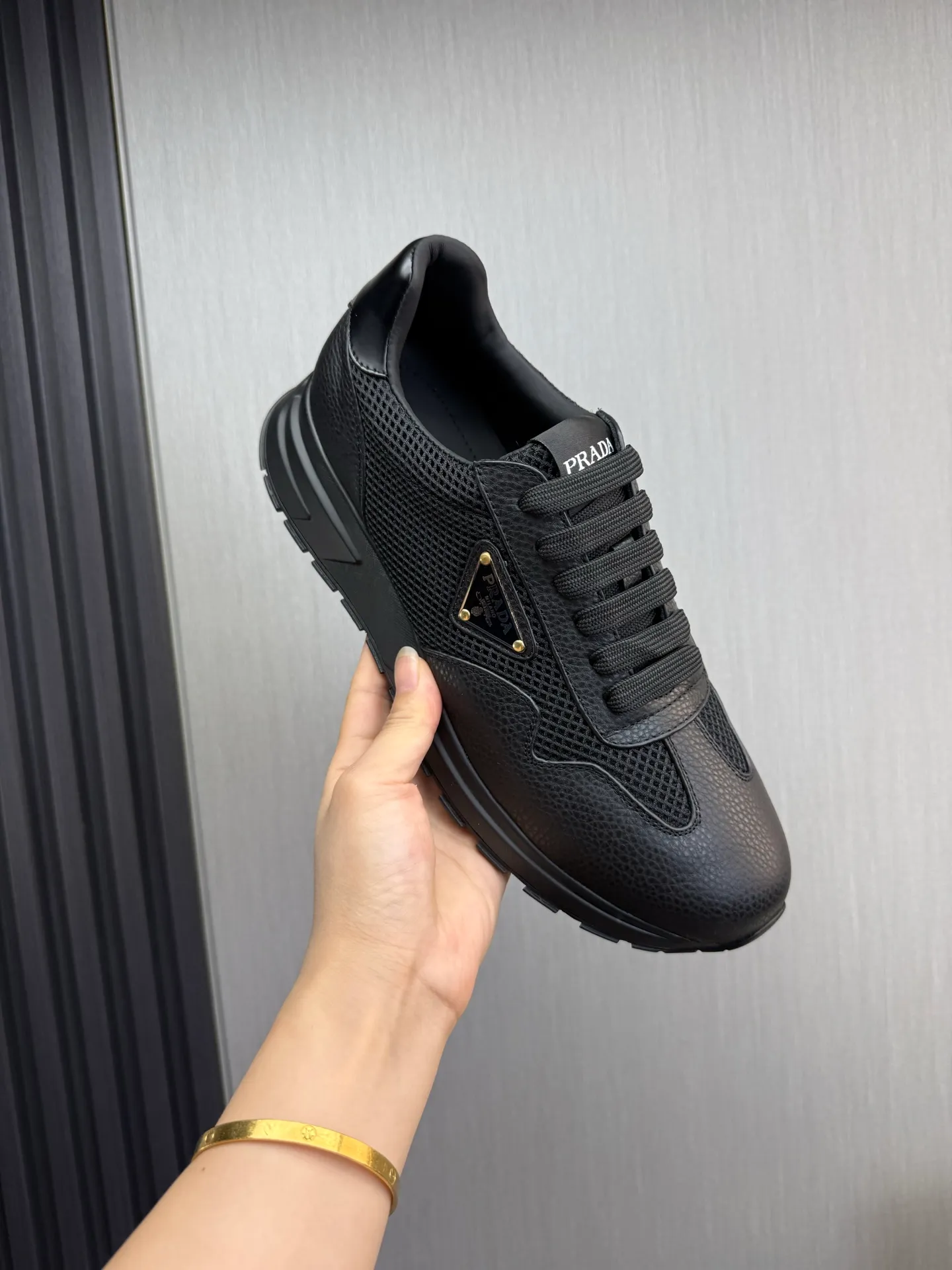Men's shoes 💰560💰 [PRADA] Men's shoes are popular in the counter, official website is synchronized, 1 high-quality shipment ✔️Original cowhide mesh + cowhide lining, 1🆚1 replica, original sole, 38-45 (45 customized, non-refundable)